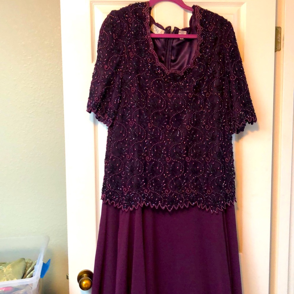 Elegant bejeweled party dress